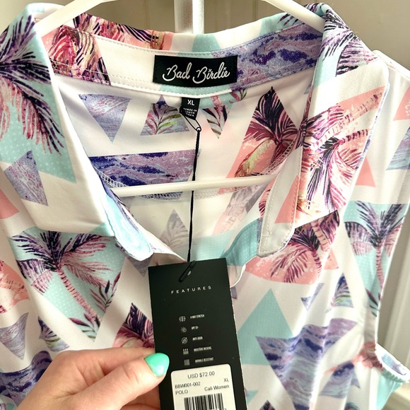 COPY - Bad Birdie CALI women’s polo. Currently selling on badbirdiegolf.com for… - Picture 3 of 6